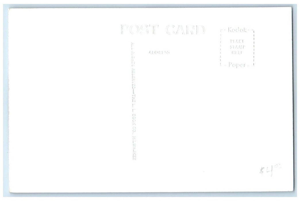 c1950's Trinity Lutheran Church Glenwood Iowa IA RPPC Photo Vintage Postcard