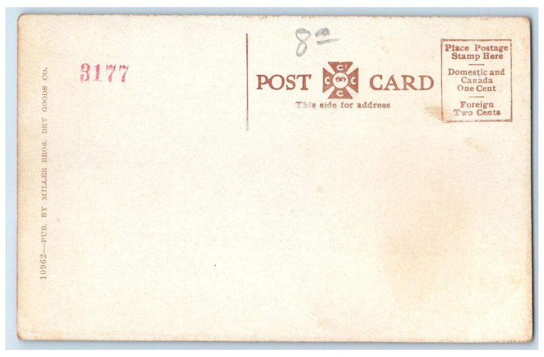 c1910 Terminal Building Exterior Streetcar Road Oklahoma City Oklahoma Postcard