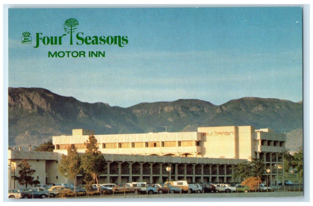 c1950's Four Season Motor Inn Hotel Cars Albuquerque New Mexico NM Postcard