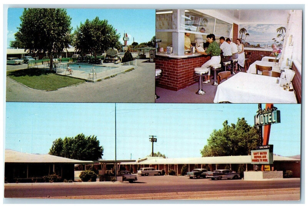 c1960's Paradise Motel Las Cruces New Mexico NM Multiview Vintage Postcard