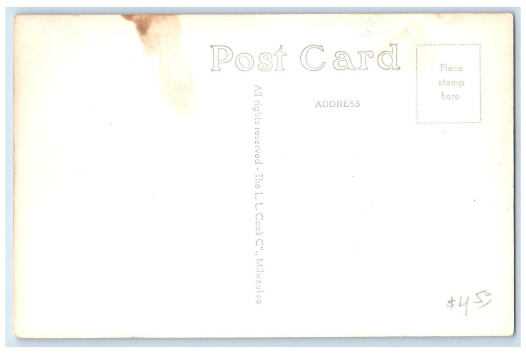 c1940's Saint Mary's School Building Fairfield Iowa IA RPPC Photo Postcard