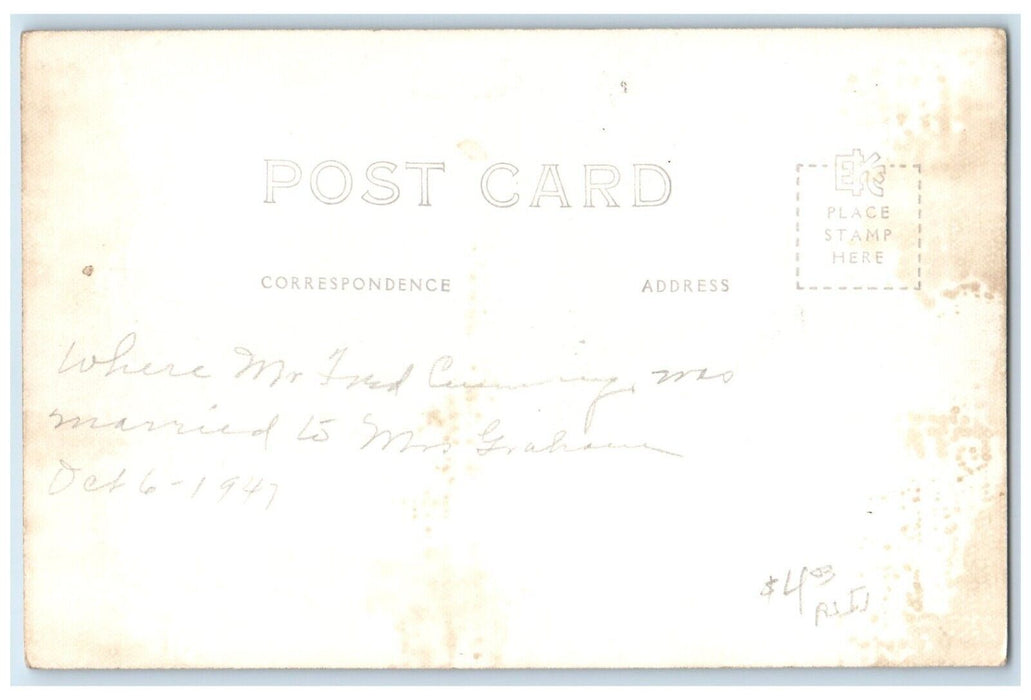 c1940's First Methodist Church Fairfield Iowa IA RPPC Photo Vintage Postcard