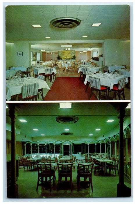 c1960's Carling Town & Country Motel Restaurant Ottawa Canada Multiview Postcard