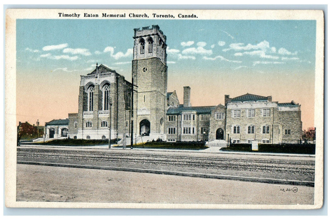 c1920's Timothy Eaton Memorial Church Toronto Ontario Canada Unposted Postcard