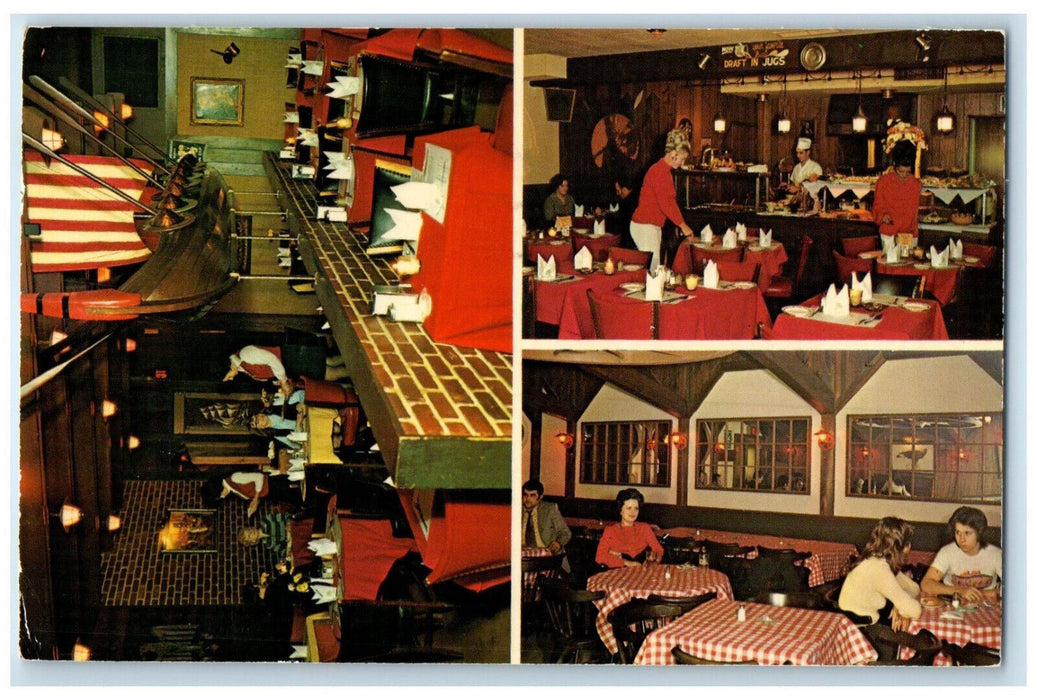 1974 Norseman Restaurant Tavern Mississauga Ontario Canada Multiview Postcard