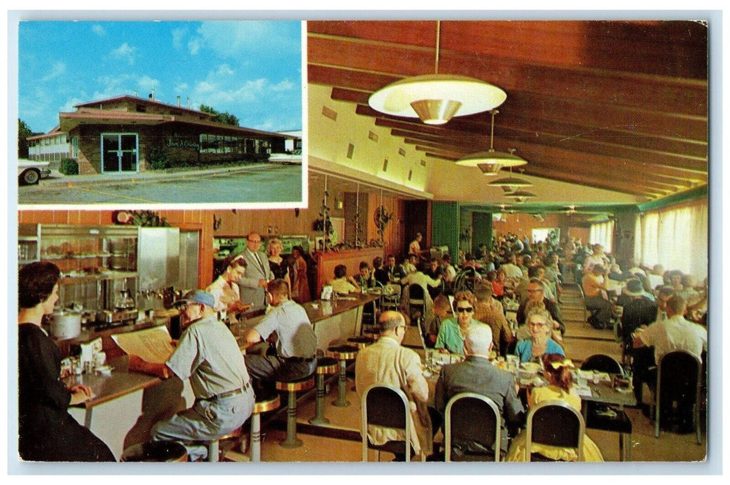 c1960 Town N Country Cafe Salad Relishes Table Sioux Falls South Dakota Postcard
