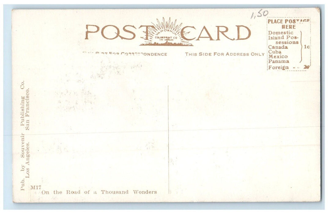 c1910 Saint Anthony College Sacred Garden Santa Barbara California CA Postcard
