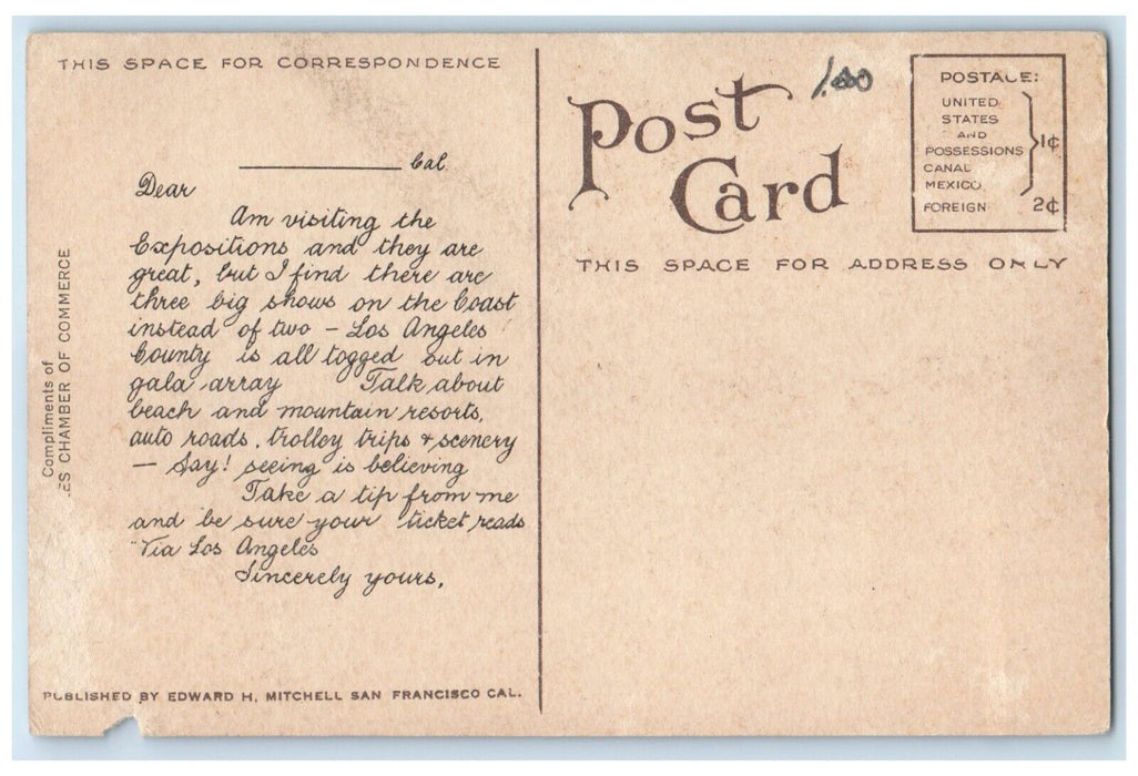 c1910 North Los Robles Maryland Bungalows Pasadena California Unposted Postcard