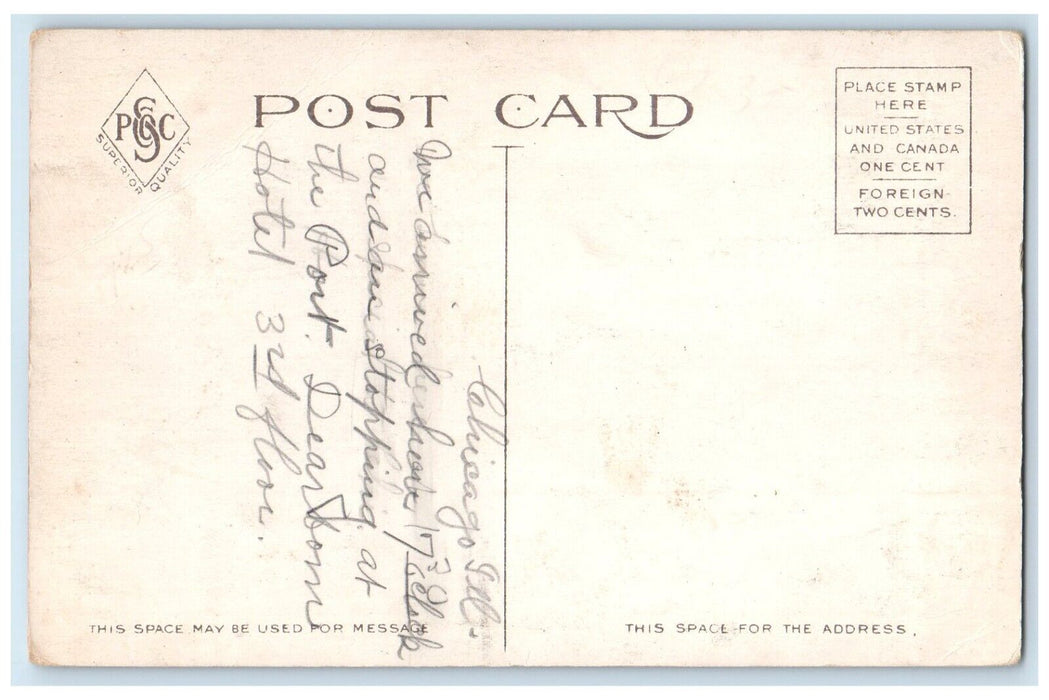 c1910 St. Andrews Parish School Exterior Building Grand Rapids Michigan Postcard