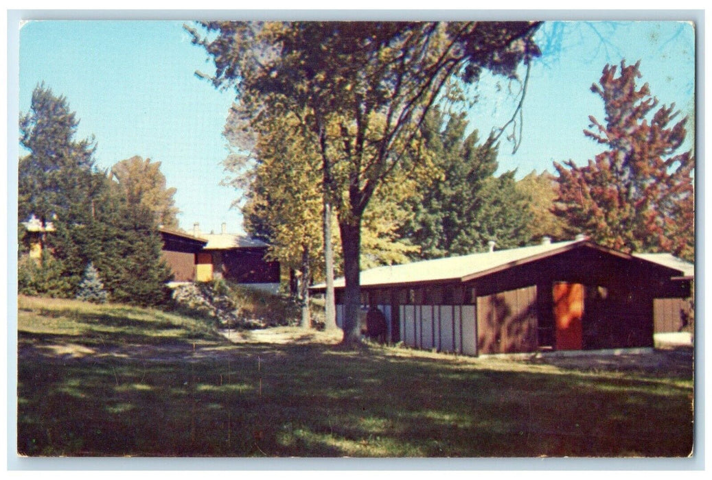 1960 Camp Holiday Cabins GFS Camp Conference Center Ortonville Michigan Postcard