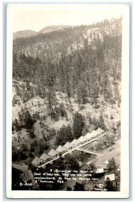 c1920's Camp McMaster Tent View Hamilton Ontario Canada RPPC Photo Postcard