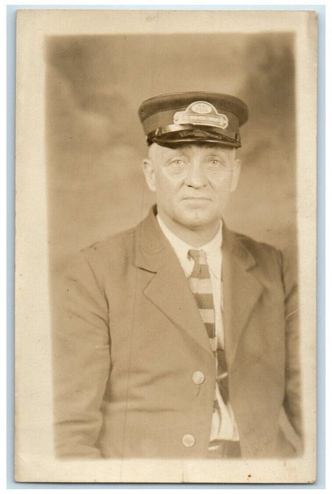 c1920's Union News Company Man Studio New York City NY RPPC Photo Postcard