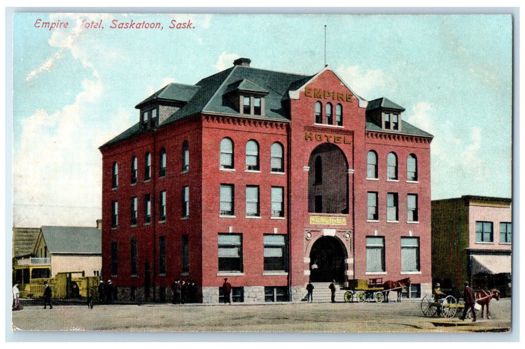 c1910 Empire Hotel Saskatoon Saskatchewan Canada Antique Unposted Postcard