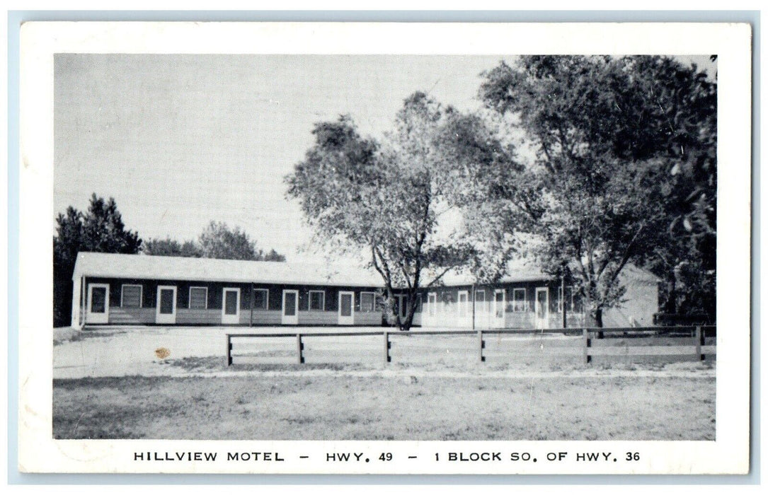 c1930s' Hillview Motel Hyw 49 1 Block So. Of Hwy St. Paul Minnesota MN Postcard