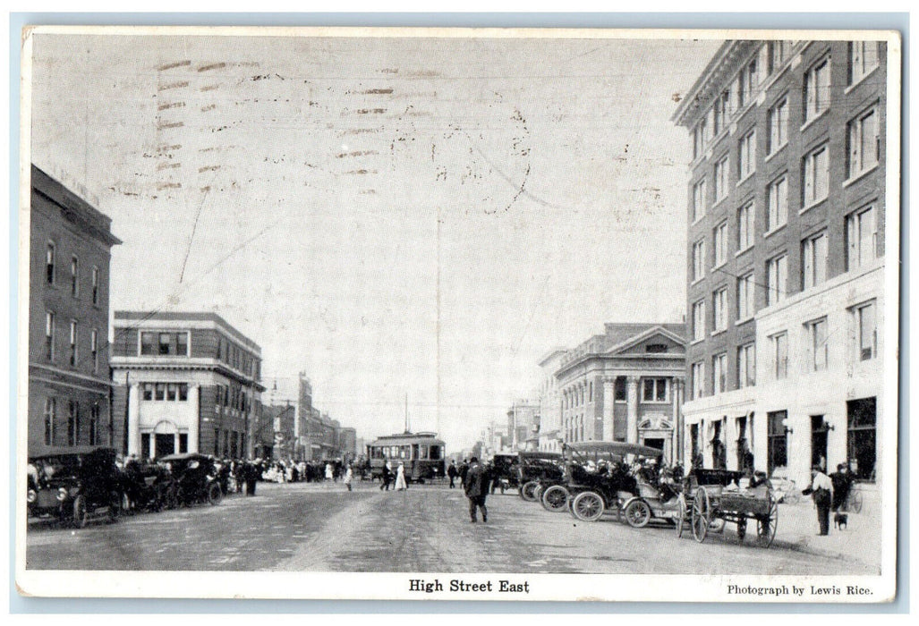 1913 High Street East Moose Jaw Saskatchewan Canada Antique Postcard