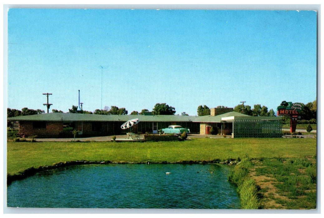 1961 View Of Sleepy Lagoon Motel Car Scene Beaver Utah UT Vintage Postcard