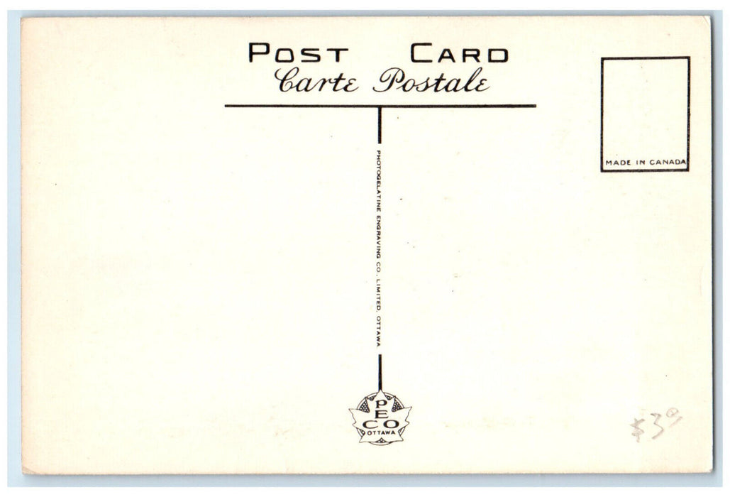 c1930's Monument Lavoilette Post Office Three Rivers Quebec Canada Postcard