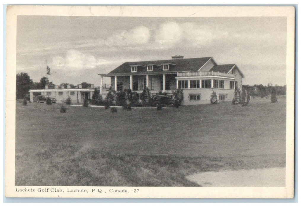 c1940's Lachute Golf Club Lachute Quebec Canada Vintage Unposted Postcard
