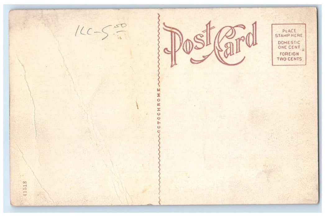Officers Quarters Continental Commercial Trust Savings Bank Chicago IL Postcard