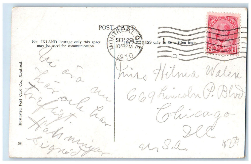 1910 Montreal Mc Gill University and Grounds Quebec Canada Antique Postcard