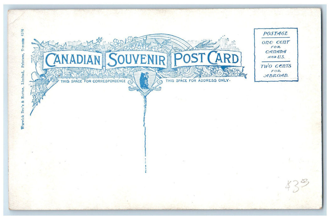 c1910 St. James Street Montreal Quebec Canada Antique Unposted Postcard