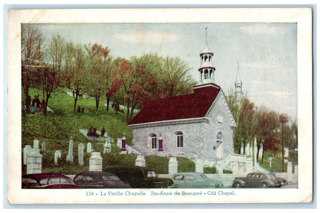 1951 La Vieille Chapelle Ste-Anne De Beaupre Old Chapel Canada Postcard