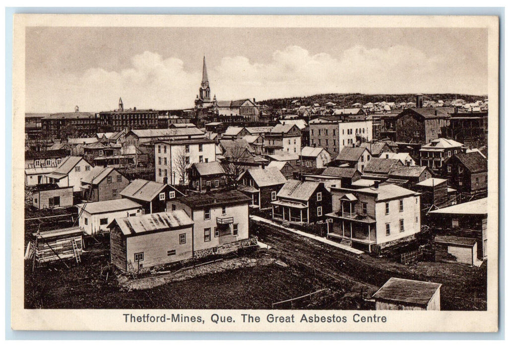 c1920's Thetford-Mines Quebec Canada Great Asbestos Centre Antique Postcard