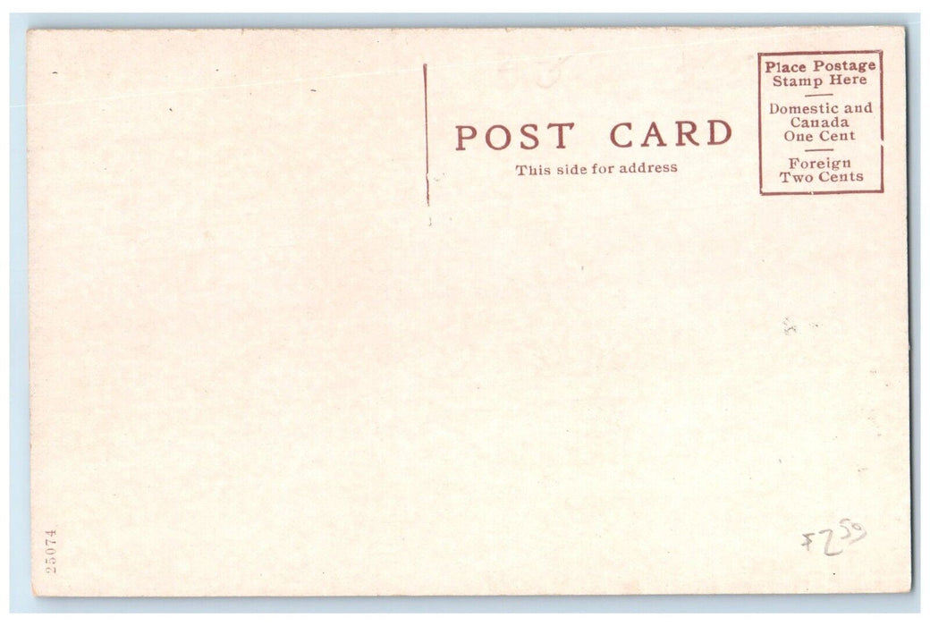 c1910 First Presbyterian Church Chapel Exterior Road Pittsburg Kansas Postcard