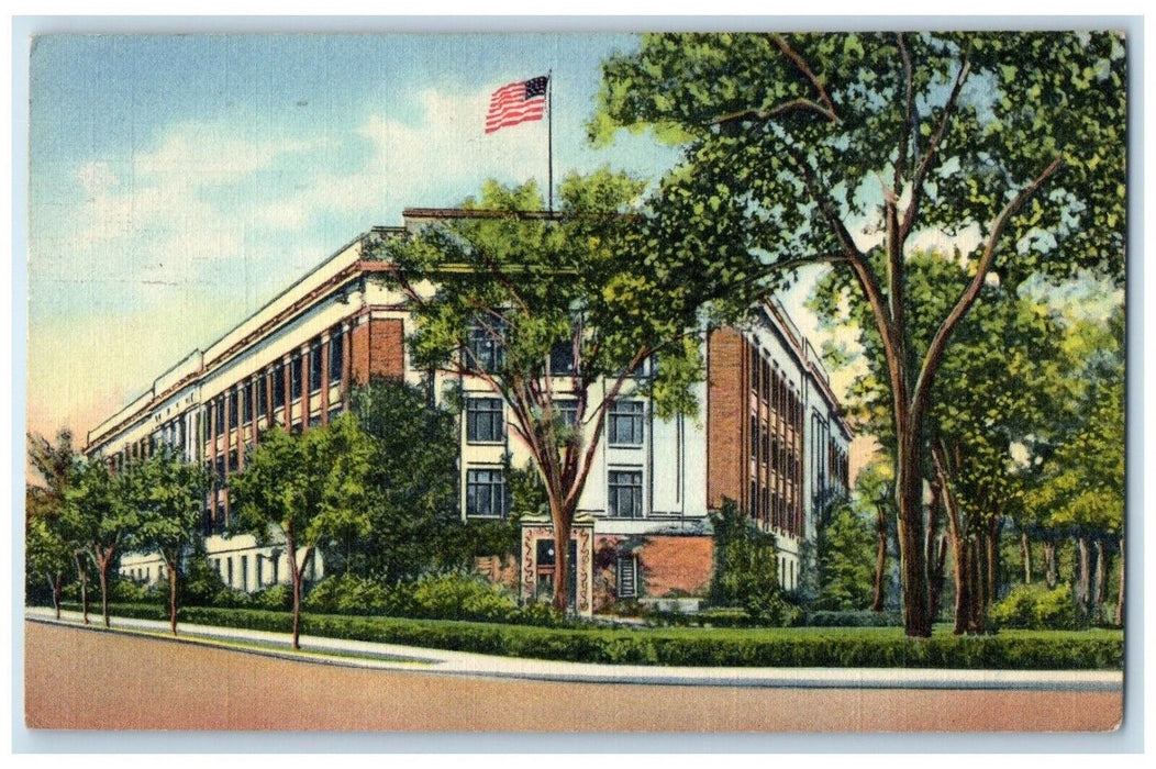1953 Exterior View University Michigan Museum Ann Arbor Michigan Posted Postcard