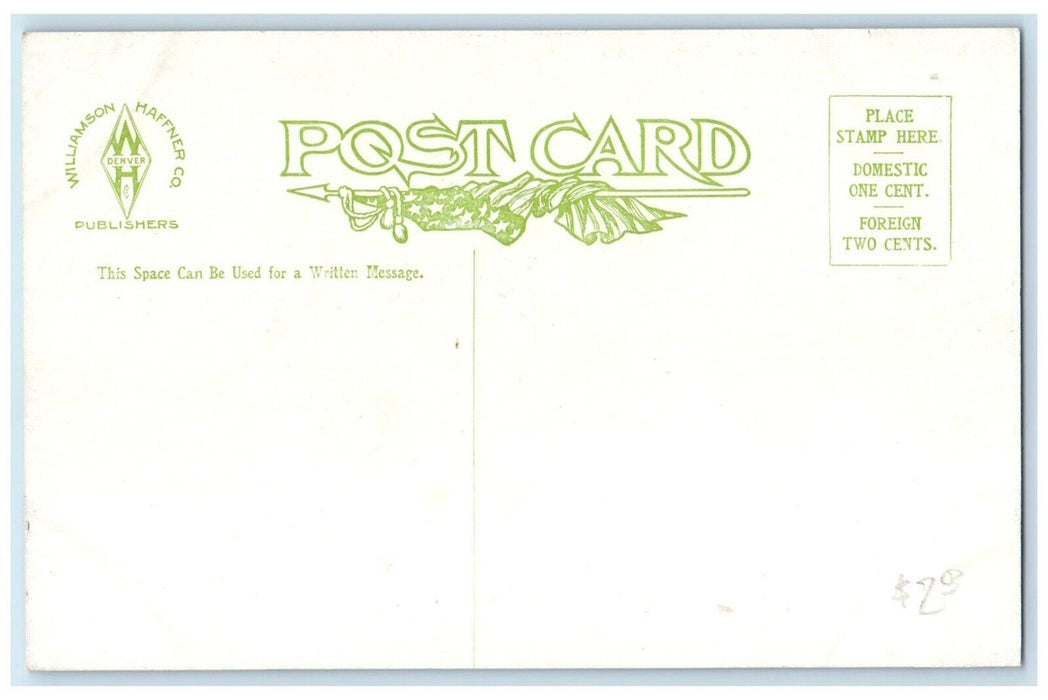 1910 First Presbyterian Church Chapel Exterior Building Parsons Kansas Postcard