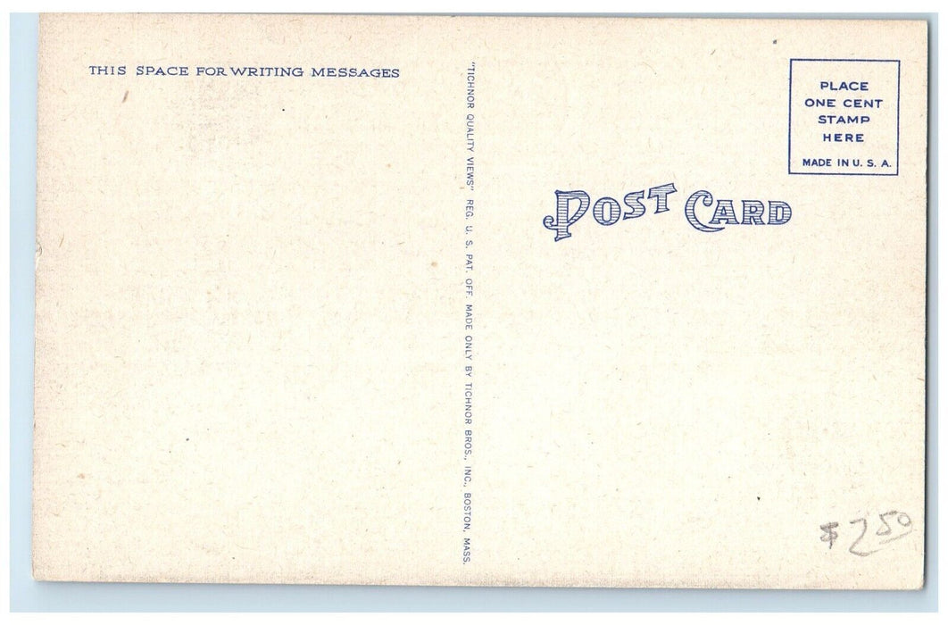 c1940 First Presbyterian Church Main Street Osawatomie Kansas Vintage Postcard