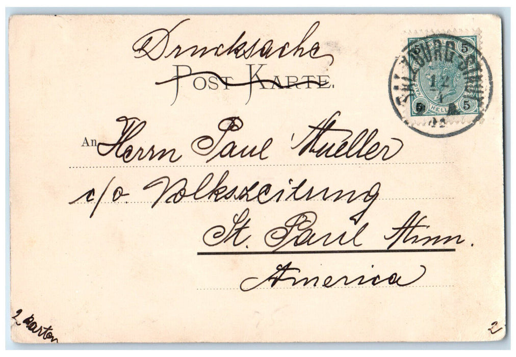 c1905 Glacier Mountain Salzburg Von Maria Plain Austria Posted Antique Postcard