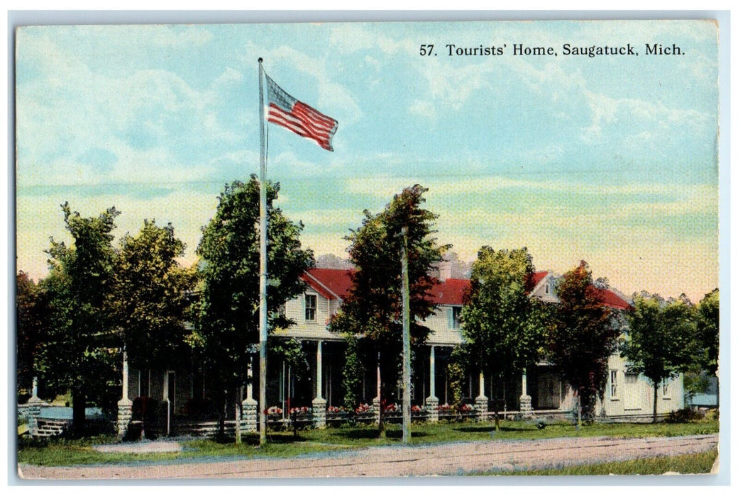 c1910 Scenic View Tourist Home Saugatuck Michigan MI Unposted Vintage Postcard