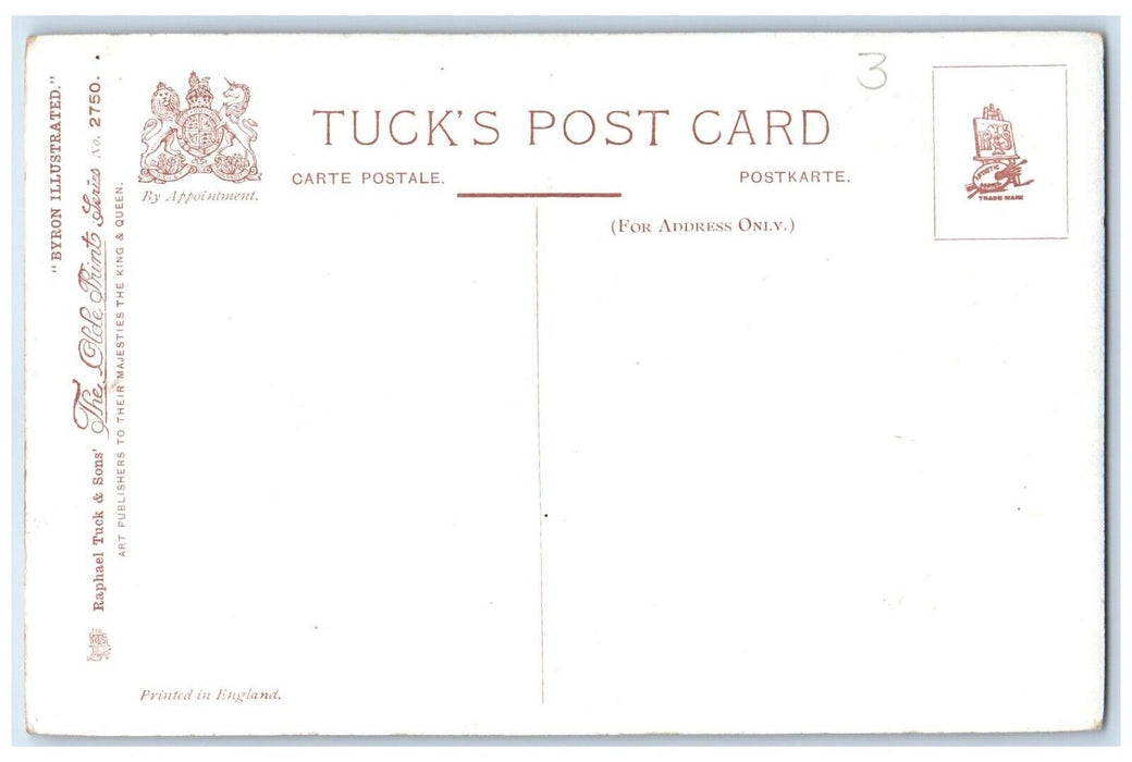 c1910's Byron Illustrated The Waltz Oilette Tuck's Unposted Antique Postcard