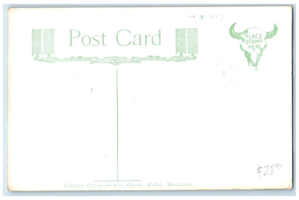 1907 Are You Real Thing Snake Horse Cowboy Charles Russel Artist Signed Postcard