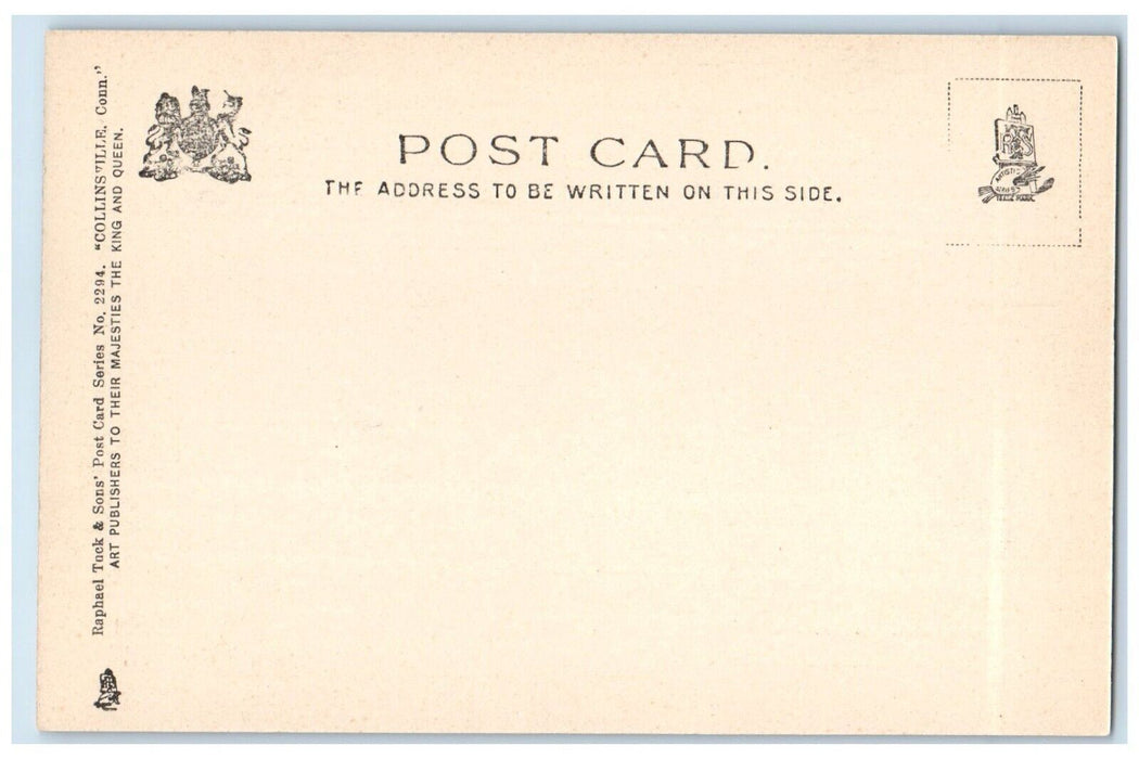 c1905 High School Building Collinsville Connecticut Raphael Tuck Sons Postcard