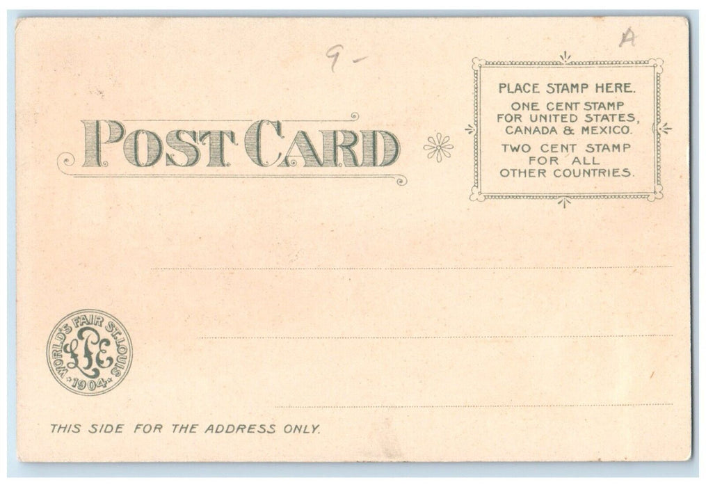 c1904 Official Souvenir World's Fair St. Louis Palace Liberal Arts MO Postcard