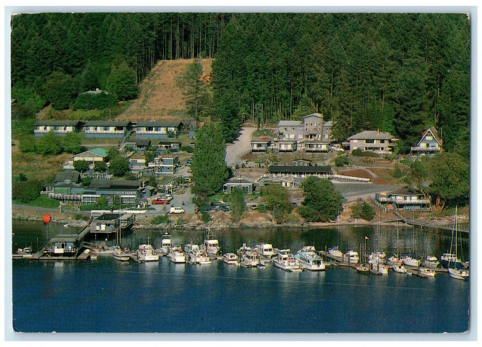 1986 Deer Harbor Marina Resort Restaurant Cabins Deer Harbor Washington Postcard