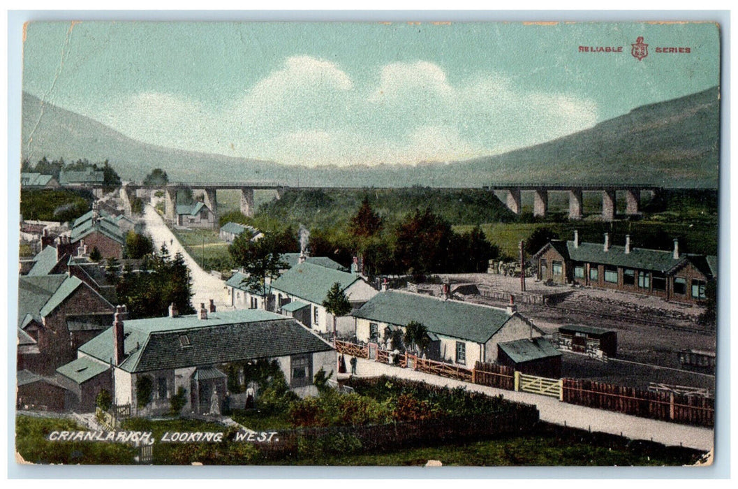 c1910 Crianlarich Looking West Stirling Perthshire Scotland Posted Postcard