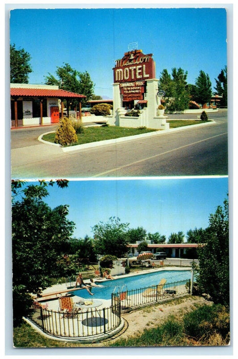 c1960 Mission Motel South Edge City Organ Las Cruces New Mexico Vintage Postcard