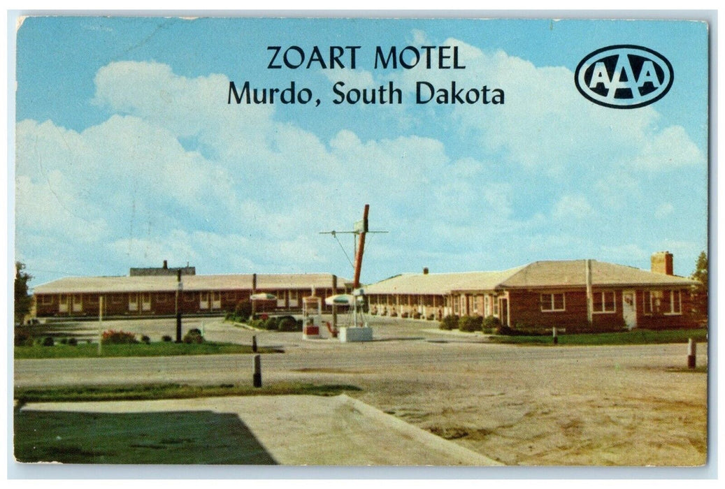 c1960 Zoart Motel Badlands Black Hills Exterior Murdo South Dakota SD Postcard