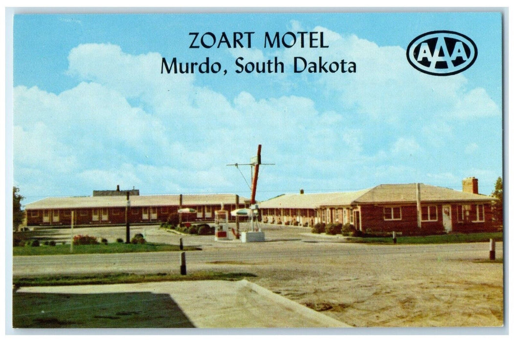 c1960 Zoart Motel Exterior Building Black Hills Murdo South Dakota SD Postcard