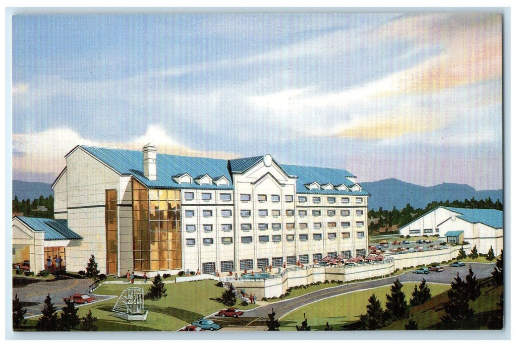 c1960 Golden Hills Inn Convention Center Miners Ave Lead South Dakota Postcard