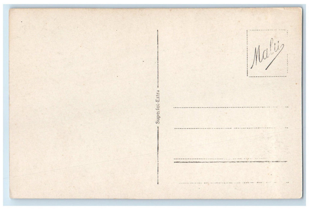 c1940's Greetings From Lugano Switzerland Buffalo Carriage RPPC Photo Postcard