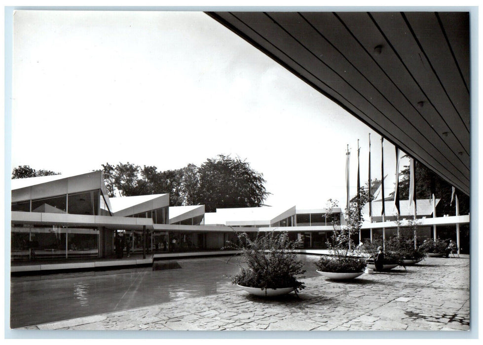 1958 The Pavilion of Switzerland Brussels Belgium Expo RPPC Photo Postcard