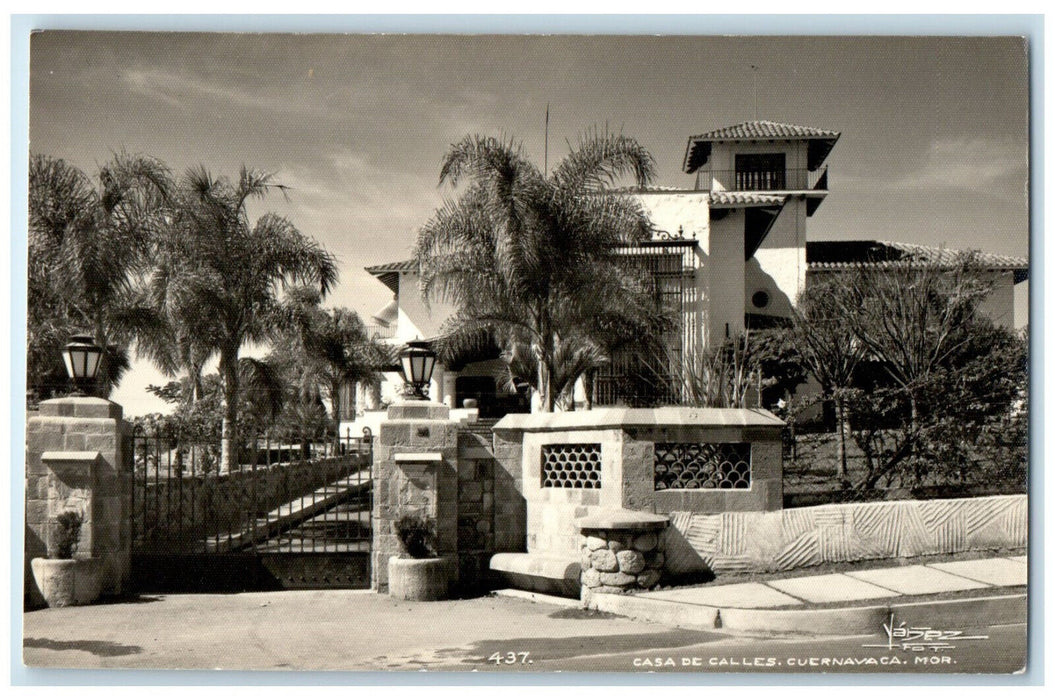 c1950's Casa De Calles Cuernavaca Morelos Mexico RPPC Photo Vintage Postcard