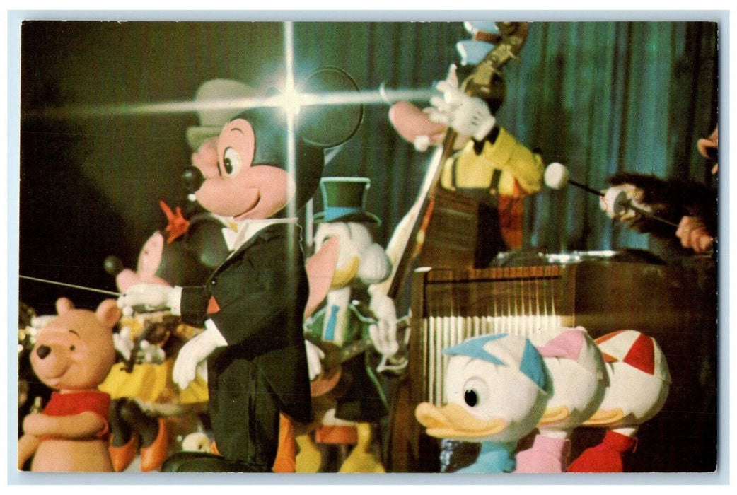1960 Mickey Mouse Revue Walt Disney World California CA Vintage Antique Postcard