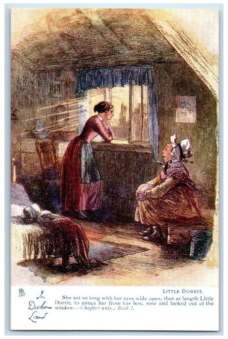 c1905 In Dickens Land Little Dorrit Chapter XXIV Book 1 Oilette Tuck's Postcard