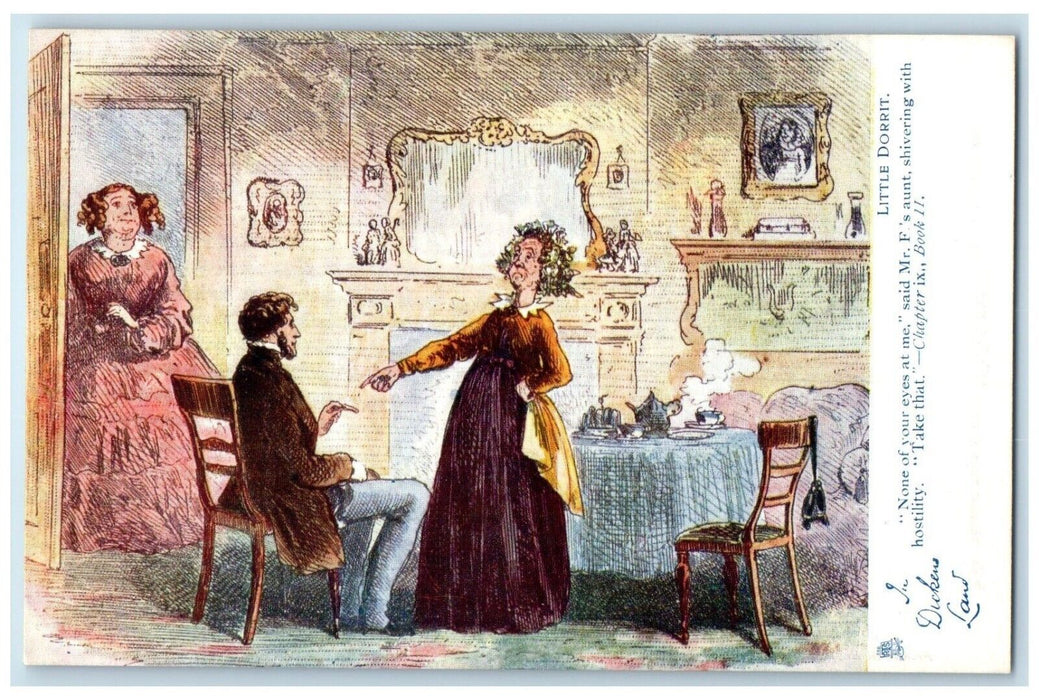 In Dickens Land Shivering With Hostility Chapter IX Oilette Tuck's Postcard