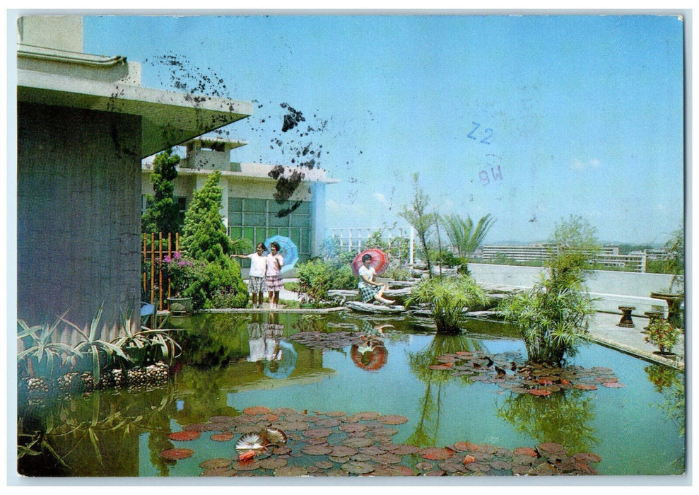 c1950's The Roof Garden in Dong Fang Hotel Republic of China Postcard